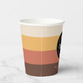 Retro Strips 60er 70er für kundenspezifisches Firm Pappbecher (Rechts)