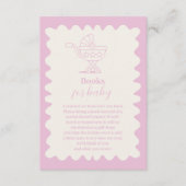 Retro Stroller Sketch Doodle Bücher für Baby Begleitkarte (Vorderseite)