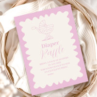 Retro Stroller Sketch Doodle Diapper Raffle