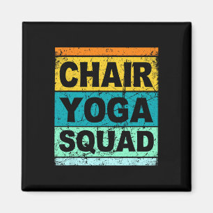 Retro-Stuhl-Yoga-Squad-Shirt Lustiger Yogi für Män Magnet