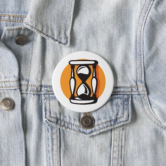 Retro-Stundenglas-Timer Minimalistische Zeit Button