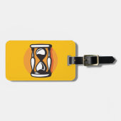 Retro-Stundenglas-Zeit Minimalistisch Gepäckanhänger (Vorderseite horizontal)