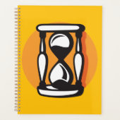 Retro-Stundenglas-Zeit Minimalistisch Planer (Vorderseite)