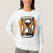 Retro-Stundenglas-Zeit Minimalistisch T-Shirt (Vorderseite)