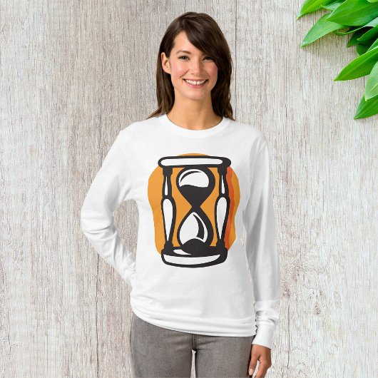 Retro-Stundenglas-Zeit Minimalistisch T-Shirt