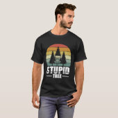 Retro Stupid Tree Disk Golf Player 2 T-Shirt (Vorne ganz)