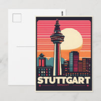Retro Stuttgart Fernsehturm Fernsehturm - deutsche