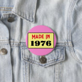 Retro style 50th birthday badge 1976 button (Beispiel)