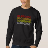 Retro Style Alabama Proud Representation Sweatshirt (Vorderseite)