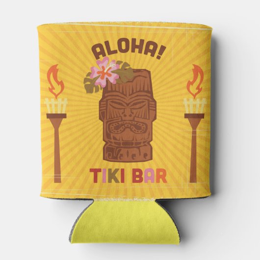 Retro Style Aloha Tiki Bar Dosenkühler (Rückseite)