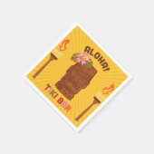 Retro Style Aloha Tiki Bar Serviette (Ecke)
