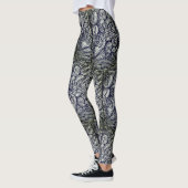 Retro Style Antique Glass Patches Leggings (Links)
