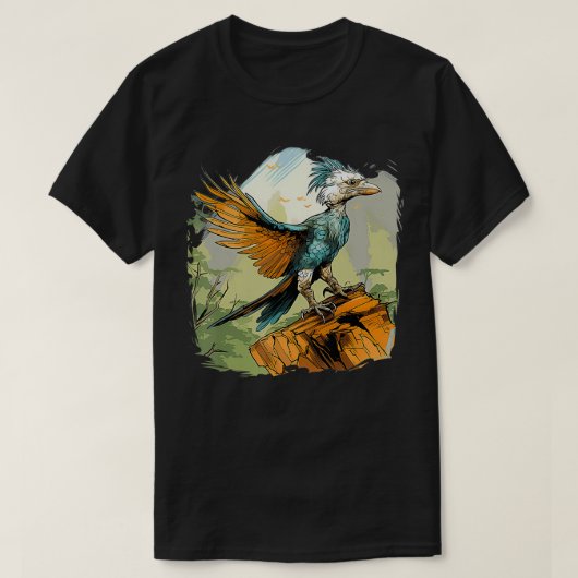 Retro Style Archaeopteryx T-Shirt (Design vorne)