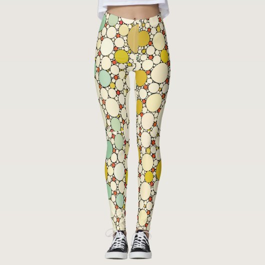 Retro Style Art Graphic Leggings (Vorderseite)
