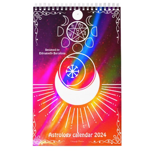 Retro Style-Astrology Kalender 2024 (Titelbild)