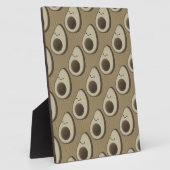 Retro-Style Avocado-Muster Fotoplatte (Seite)