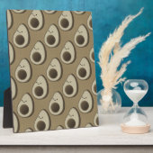 Retro-Style Avocado-Muster Fotoplatte (Seite)