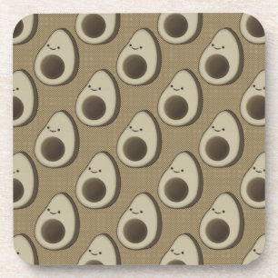 Retro-Style Avocado-Muster Untersetzer