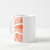 Retro Style Basketball Spielkids Boys 10-12 12- Kaffeetasse (Vorderseite Links)