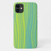 Retro Style Beach Wave Art Phone Case (Rückseite)
