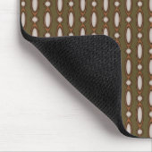 Retro Style Beaded Vorhang Khaki Mousepad (Ecke)