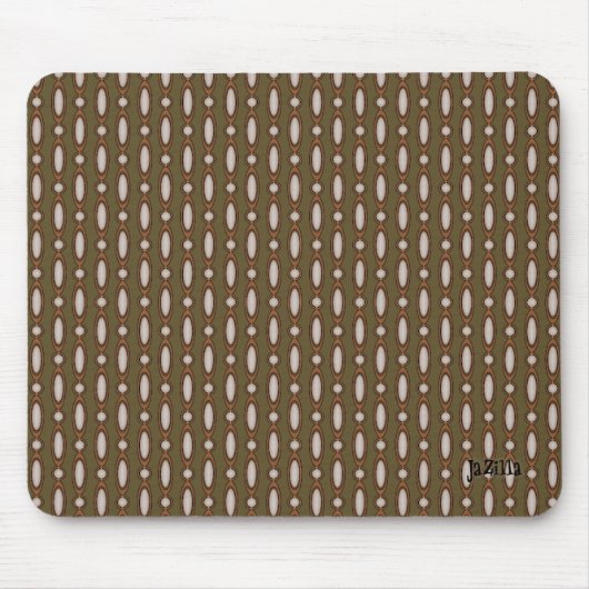 Retro Style Beaded Vorhang Khaki Mousepad (Vorne)