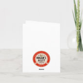 Retro-Style "Biketour People" Weihnachtskarte Feiertagskarte (Rückseite)