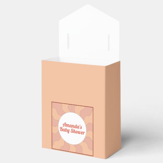 Retro Style Blume Baby Showbox Geschenkschachtel (Geöffnet)