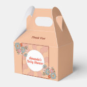 Retro Style Blume Baby Showbox Geschenkschachtel (Rückseite)