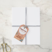 Retro Style Blume Babydusche Vielen Dank für Ihre Geschenkanhänger (Mit Garn)