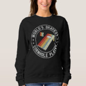 Retro Style Bohnenbeutel Funny worldu2019s abest c Sweatshirt (Vorderseite)