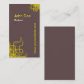 Retro-Style business card Visitenkarte (Vorne/Hinten)