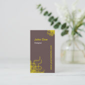 Retro-Style business card Visitenkarte (Stehend Vorderseite)