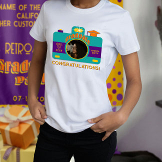 Retro Style Camera Art Graduate Foto Personalisier T-Shirt