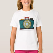 Retro Style Camera Girls T - Shirt (Vorderseite)