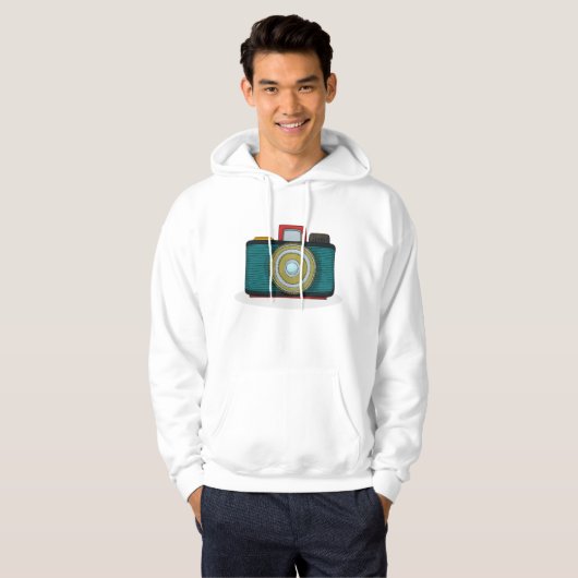 Retro Style Camera Mens Hoodie (Vorne ganz)