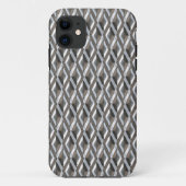 Retro Style Checkered Chrome Diamonds Print Case-Mate iPhone Hülle (Rückseite)