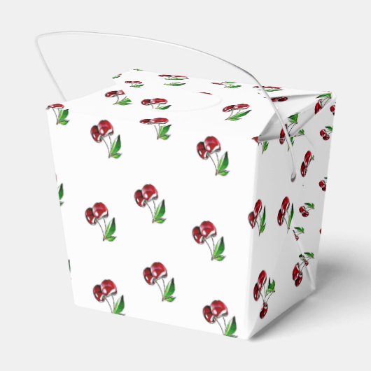 Retro Style Cherries Candy Box Geschenkschachtel (Rückseite)