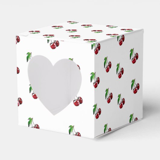 Retro Style Cherries Candy Heart Box Geschenkschachtel (Vorderseite)