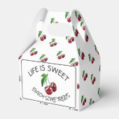 Retro Style Cherries Candy oder Cupcake Box Geschenkschachtel (Vorderseite)