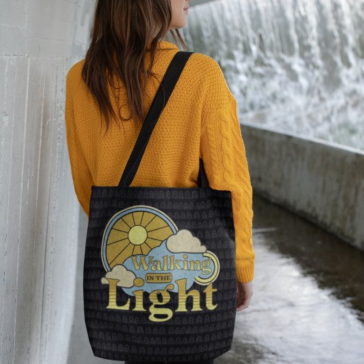 Retro Style Christlich Faith Sunshine Clouds Light Tasche