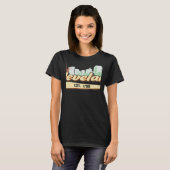 Retro Style Cleveland Ohio Lettering With Skyline T-Shirt (Vorne ganz)