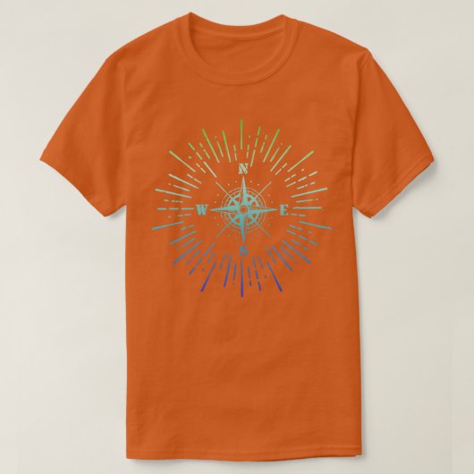 Retro Style Compass T-Shirt (Design vorne)