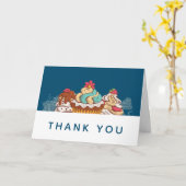 Retro Style Cupcakes Sweet Dessert Danke Karte (Gelbe Blume)