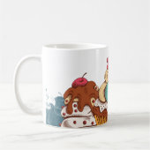 Retro Style Cupcakes Sweet Dessert Kaffeetasse (Links)