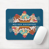 Retro Style Cupcakes Sweet Dessert Mousepad (Mit Mouse)