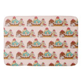 Retro Style Cupcakes Sweet Dessert Muster Badematte (Vorderseite)