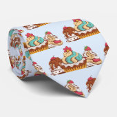 Retro Style Cupcakes Sweet Dessert Muster Krawatte (Gerollt)