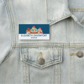 Retro Style Cupcakes Sweet Dessert Namensschild (Beispiel)