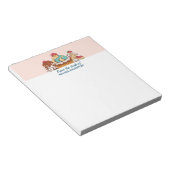 Retro Style Cupcakes Sweet Dessert Notizblock (angewinkelt)